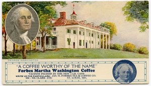 Karta reklamowa Forbes Martha Washington Coffee autorstwa Unbekannt