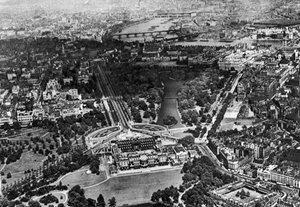 Widok z lotu ptaka na Pałac Buckingham, Londyn, 1926-1927 autorstwa Unbekannt