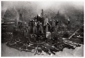 Widok z lotu ptaka na Manhattan, Nowy Jork, USA, z Zeppelina, 1928 1933 autorstwa Unbekannt