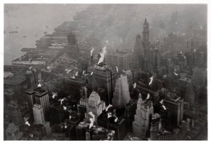 Widok z lotu ptaka na Manhattan, Nowy Jork, USA, z Zeppelina, 1928 1933 autorstwa Unbekannt