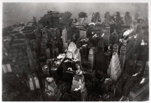 Widok z lotu ptaka na Manhattan, Nowy Jork, USA, z Zeppelina, 1928 1933 autorstwa Unbekannt