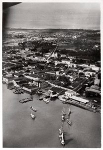 Widok z lotu ptaka na Natal, RPA, z Zeppelina, 1930 1933 autorstwa Unbekannt