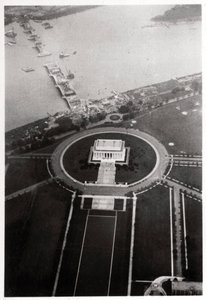 Widok z lotu ptaka na Lincoln Memorial, Waszyngton DC, USA, z Zeppelina, 1928 1933 autorstwa Unbekannt