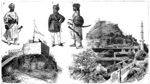 Afgańczycy i obrazy Hyderabadu, środkowe Indie, 1888 r. autorstwa Unbekannt