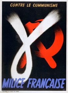Przeciw komunizmowi, plakat dla Milicji Francuskiej, 1943-1944
