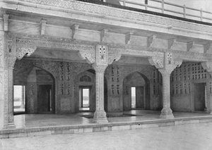Agra. Pokój w Jaśminowej Wieży, ok. 1910. autorstwa Unbekannt