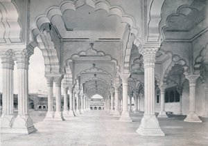 Agra. Dewan-i-am lub sala audiencji publicznej, c1910. autorstwa Unbekannt