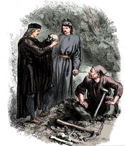 Niestety, biedny Yorick! Znałem go, Horatio, ok. 1850 r. autorstwa Unbekannt