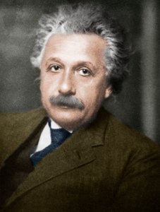Albert Einstein, niemiecko-szwajcarsko-amerykański matematyk i fizyk. autorstwa Unbekannt