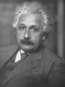 Albert Einstein, niemiecko-szwajcarsko-amerykański matematyk i fizyk autorstwa Unbekannt