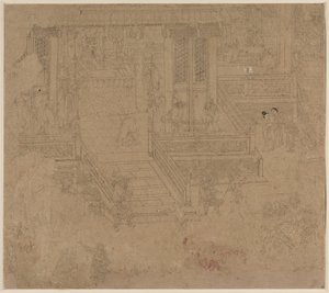 Album tematów taoistycznych i buddyjskich: Kings of Hells: Leaf 37, 1200s. autorstwa Unbekannt