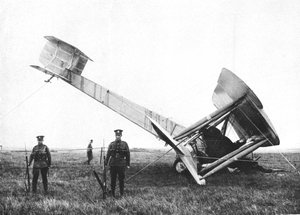 Samolot Alcock i Browns po zakończeniu pierwszego nieprzerwanego lotu transatlantyckiego, 1919 autorstwa Unbekannt