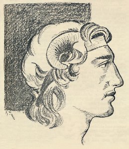 Aleksander Wielki ze starej greckiej monety, 1936. autorstwa Unbekannt