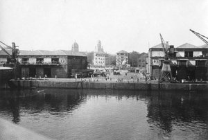 Alexandra Dock, Bombaj, Indie, 1917 autorstwa Unbekannt