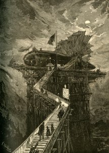 Wszyscy na pokład na Księżyc!, 1881. autorstwa Unbekannt