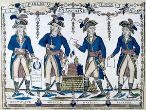Alegorie Bonapartego, Augereau, Massina, Berphier, Francja, 1789 autorstwa Unbekannt