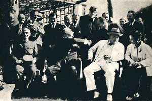 Konferencja Przywódców alianckich w Kairze, listopad 1943, 1945. autorstwa Unbekannt