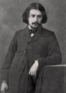 Alphonse Daudet, francuski powieściopisarz, 1869 autorstwa Unbekannt