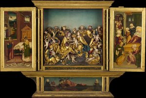 Ołtarz ze scenami z życia Matki Boskiej, niemiecki, 1548. autorstwa Unbekannt