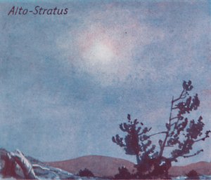 Alto-Stratus — Tuzin głównych form chmur na niebie, 1935 autorstwa Unbekannt