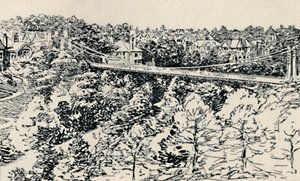 Most wiszący Alum Chine, 1929 autorstwa Unbekannt