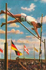 Amerykański tyczkarz Sabin Carr, 1928. autorstwa Unbekannt