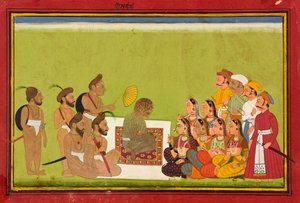 Audiencja z Romem Rishi, ca. 1700-1725. autorstwa Unbekannt
