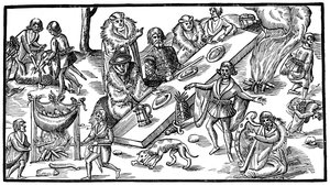 Bankiet irlandzki, 1581, 1893 autorstwa Unbekannt