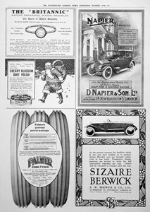 Strona reklamowa w Illustrated London News, Boże Narodzenie, 1916 autorstwa Unbekannt