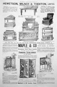 Strona reklamowa w magazynie Ladys Pictorial z Bożego Narodzenia 1891 r. autorstwa Unbekannt