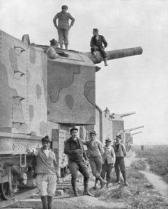 Bateria pociągów pancernych, 1918 autorstwa Unbekannt