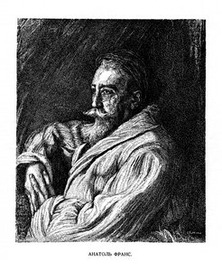Anatole France, pisarz francuski, koniec XIX wieku autorstwa Unbekannt
