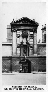 Ancient Gateway, St Barts Hospital, Londyn, ok. 1920 r. autorstwa Unbekannt