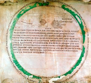 Anglosaska mapa świata, X wiek autorstwa Unbekannt