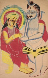 Annapurna i Shiva, 1800. autorstwa Unbekannt