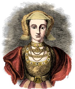 Anna z Kleve 1515-1557, czwarta żona Henryka VIII z Anglii, XIX wiek autorstwa Unbekannt