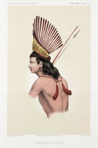Apinażowy wojownik, Brazylia, ok. 1843-1847 autorstwa Unbekannt