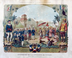 Apoteoza podboju Tonkina, ok. 1885 r. autorstwa Unbekannt