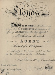 Mianowanie agenta na Antigui, 1911, 1928 autorstwa Unbekannt