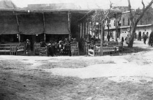 Arabska kawiarnia, Bagdad, Mezopotamia, I wojna światowa, 1918 r. autorstwa Unbekannt