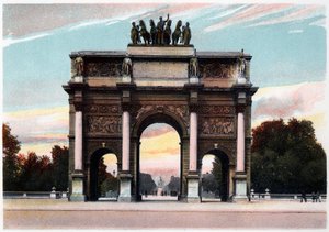 Łuk Triumfalny, Paryż, ok. 1900 autorstwa Unbekannt
