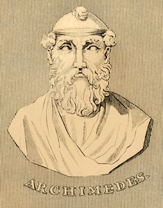 Archimedes, c287-212 pne, 1830. autorstwa Unbekannt