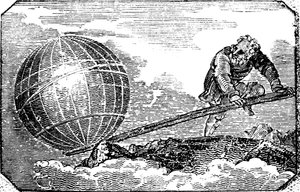 Archimedes c287-212 pne, starożytny grecki matematyk i wynalazca, 1824 autorstwa Unbekannt