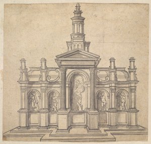 Tabernakulum w kształcie architektonicznym ze św. 1530-49. autorstwa Unbekannt