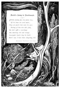 Piosenka Ariela do Ferdynanda, 1895 autorstwa Unbekannt