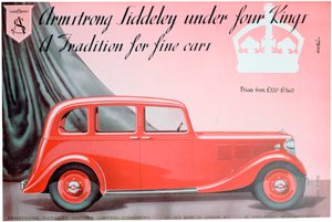 Reklama Armstrong Siddeley Motors, 1937 autorstwa Unbekannt
