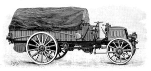 Ciężarówka wojskowa firmy Daimler, z 4-cylindrowym silnikiem 12 KM, 1904 autorstwa Unbekannt