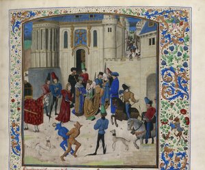 Przybycie Isabeau de Bavaria do Paryża, ok. 1470-1475. autorstwa Unbekannt