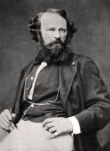 Arsene Houssaye, francuski powieściopisarz i poeta, 1861 autorstwa Unbekannt