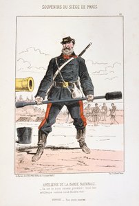Artyleria Gwardii Narodowej, oblężenie Paryża, 1870-1871 autorstwa Unbekannt
